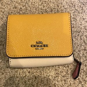 Coach Small Trifold Wallet in Colorblock